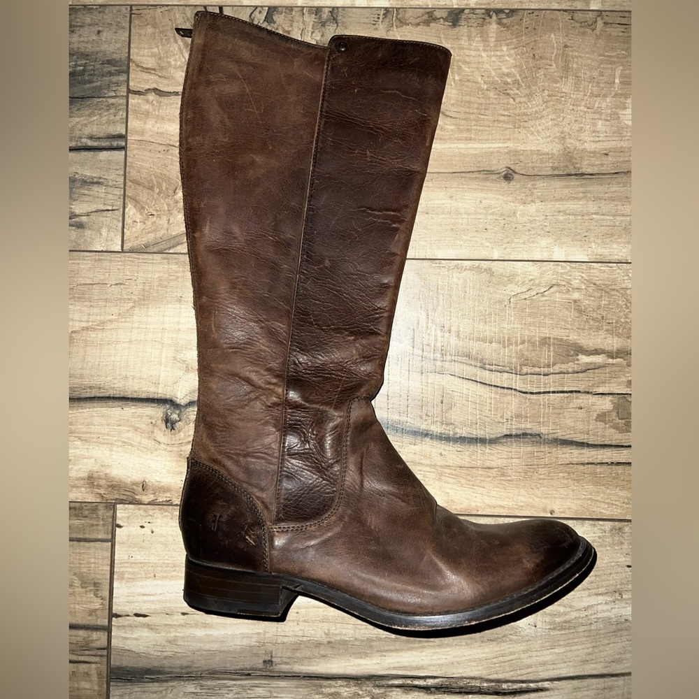 Melissa Stud Back Zip Frye boots in barely worn condition.
